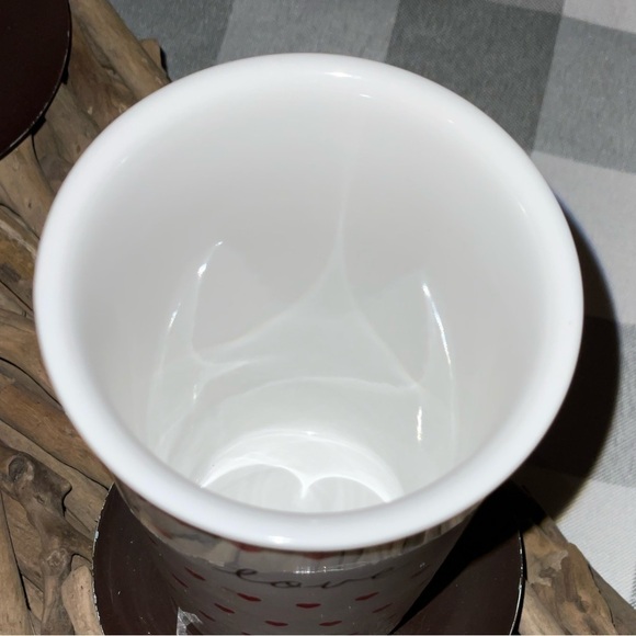 “LOVE” & Hearts Ceramic Double Wall Insulated Travel Mug - Picture 4 of 5